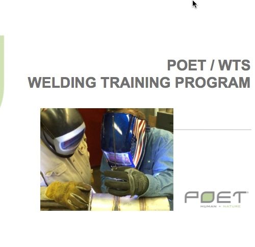 Welding Training Solutions, Inc. provides on-site welding training for a number of POET Biorefining plants in the mid-west. A welding training program was developed for POET refineries to increase the skill level of maintenance technicians, specifically in the welding of stainless components common in chemical refineries. This large-scale welding training project hinges on the vast experience only WTS can bring to the table.