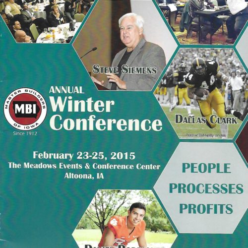 Master Builders of Iowa invited Rick Cowman with Welding Training Solutions to present welding safety instruction at their 2015 Annual Winter Conference.
